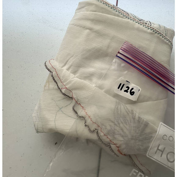 Virginie‎ & Moi Artsy Skirt Womens Sz T2 M Bias Cut Asymmetrical Inserts boho - Picture 16 of 16